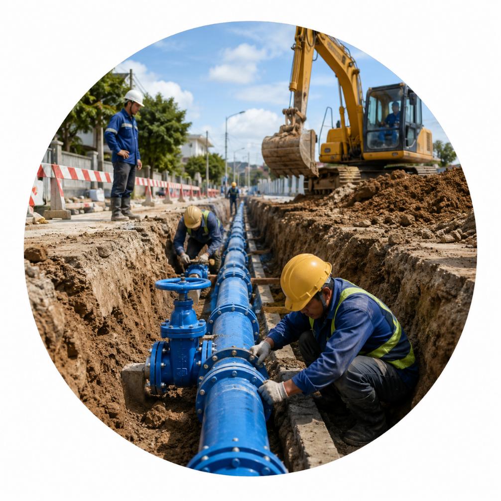 Thi công hệ thống cấp nước
